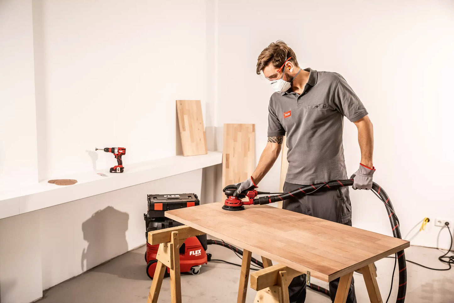 SET Rotativa excéntrica FLEX ORE 5-150 EC 150 mm