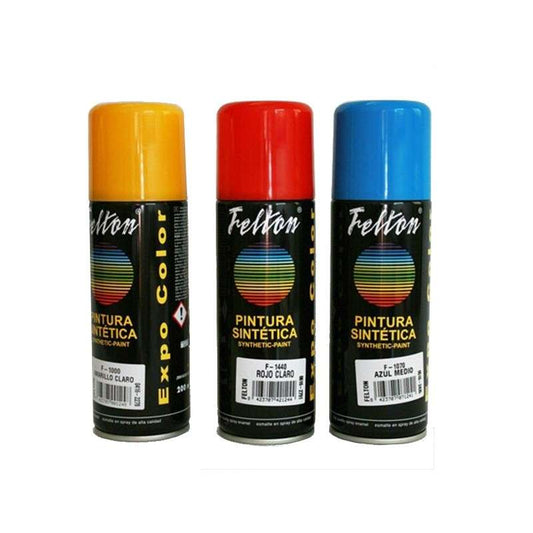 Spray Acrílico Brillante Felton RAL Caja 6 Und. 400ml.