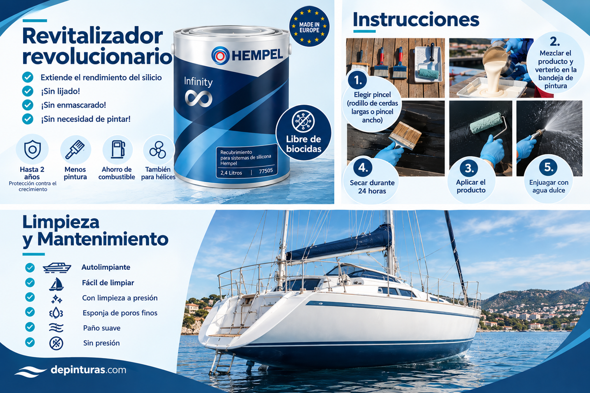Hempel's Infinity 77505  Recarga revolucionaria para el sistema Silic One. 2,4Litros