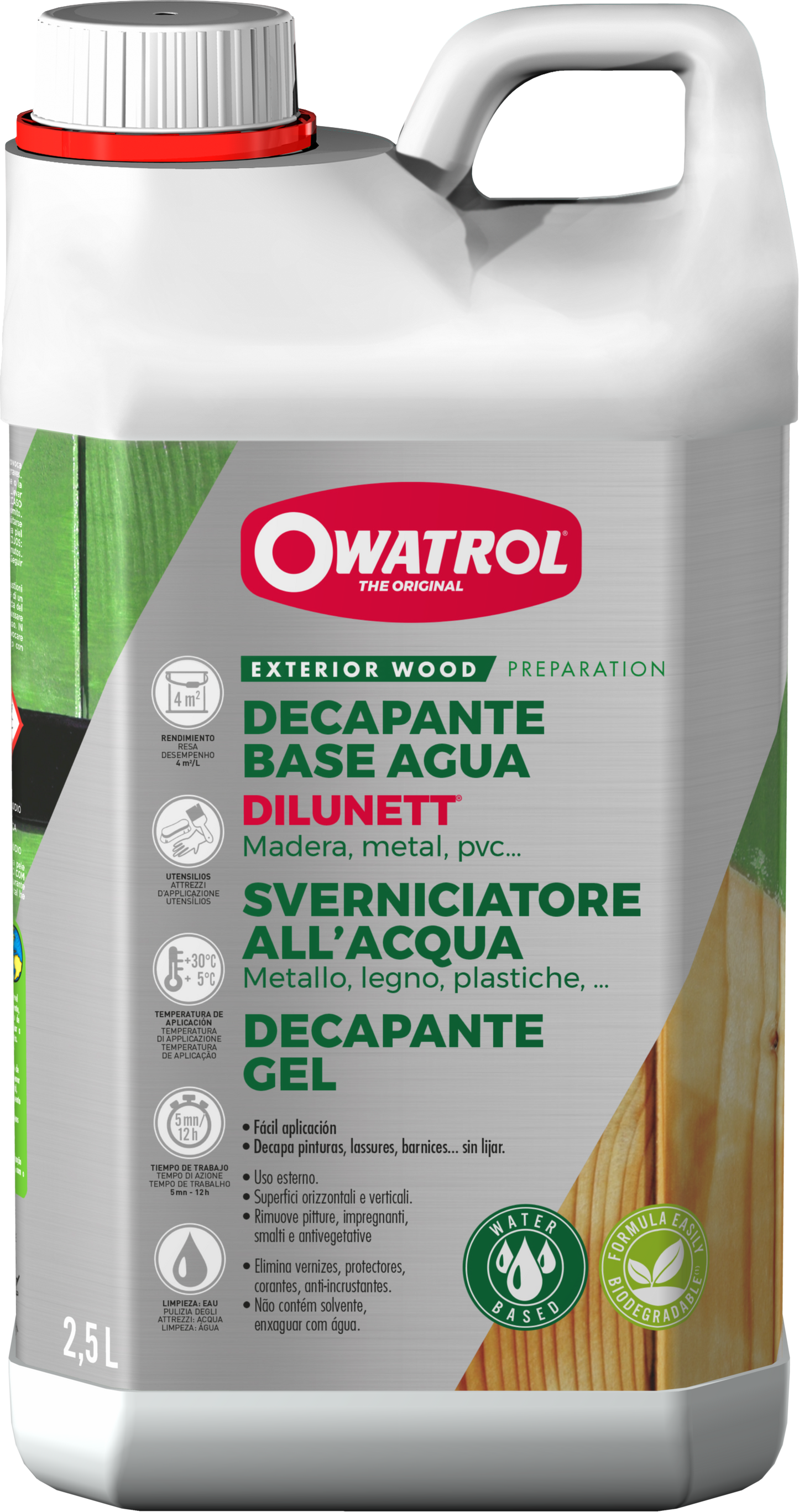 Gel Decapante Owatrol - Base Agua Todos Sustratos