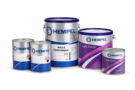 🎁 Kit Antifouling Completo Profesional Hempel - Mille 7110P + Imprimación + Disolvente