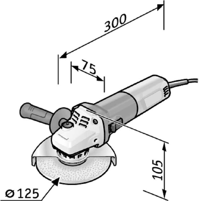 Amoladora Angular Flex de 900 vatios, 125 mm LE 9-11